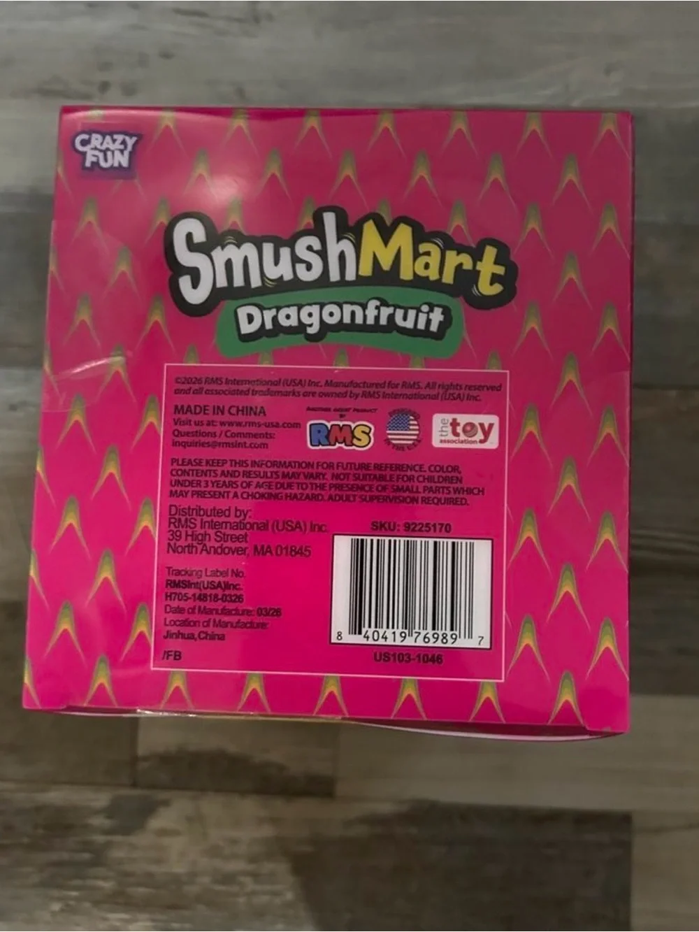 Smush Mart Dragonfruit Squishy Toy - Pink with Green Accents